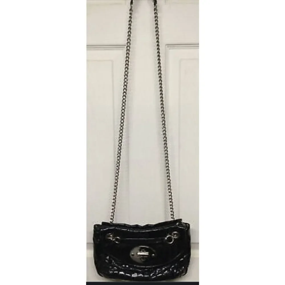 Nine West Black Patent Leather Crossbody